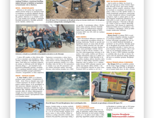 Delavnica o uporabi brezpilotnih letalnikov (UAV) v rastlinski pridelavi